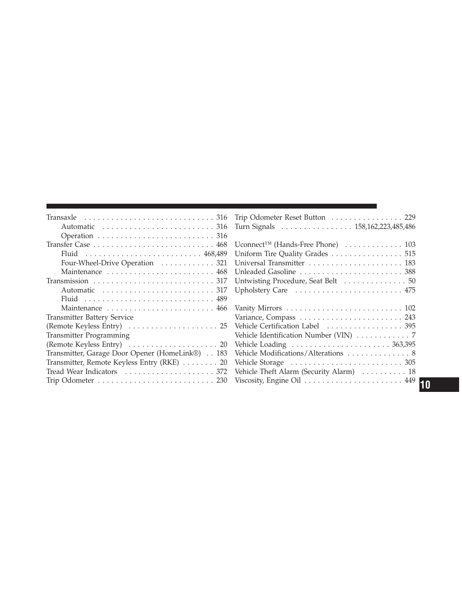 Jeep 2011 Liberty User Manual | Page 539 / 542