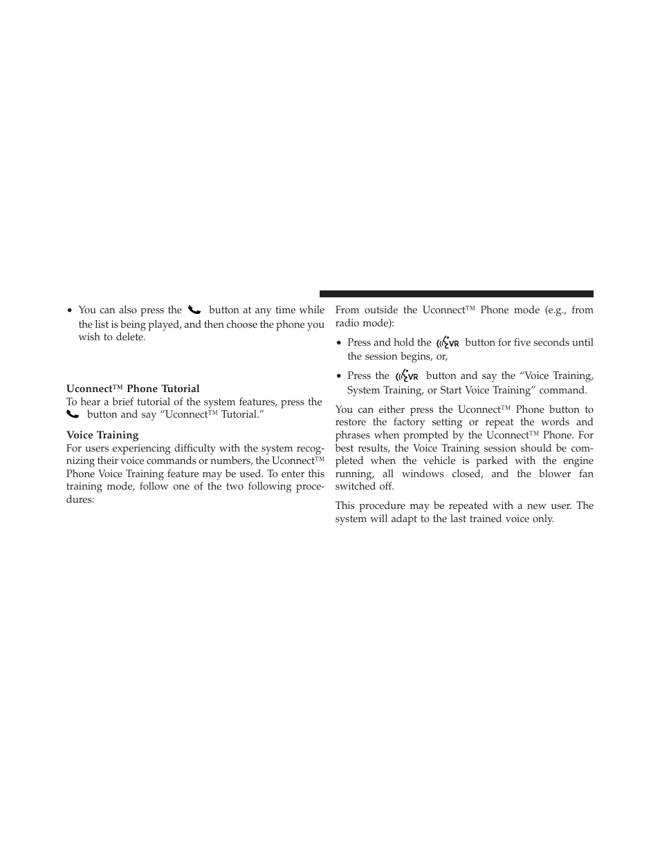 Things you should know about your uconnect™ phone, Things you should know about your, Uconnect™ phone | Jeep 2011 Compass User Manual | Page 118 / 490