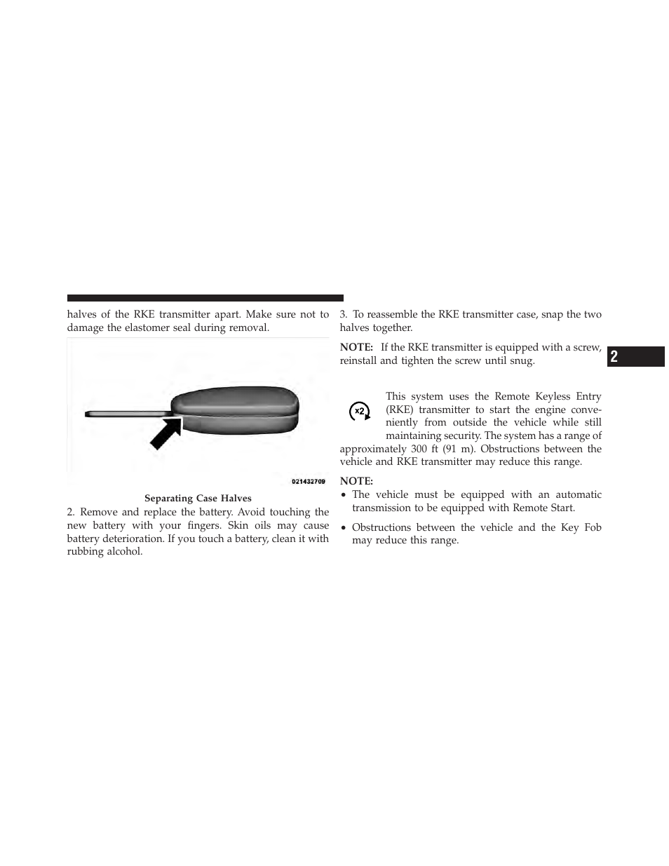 Remote starting system — if equipped | Jeep 2011 Compass User Manual | Page 27 / 490