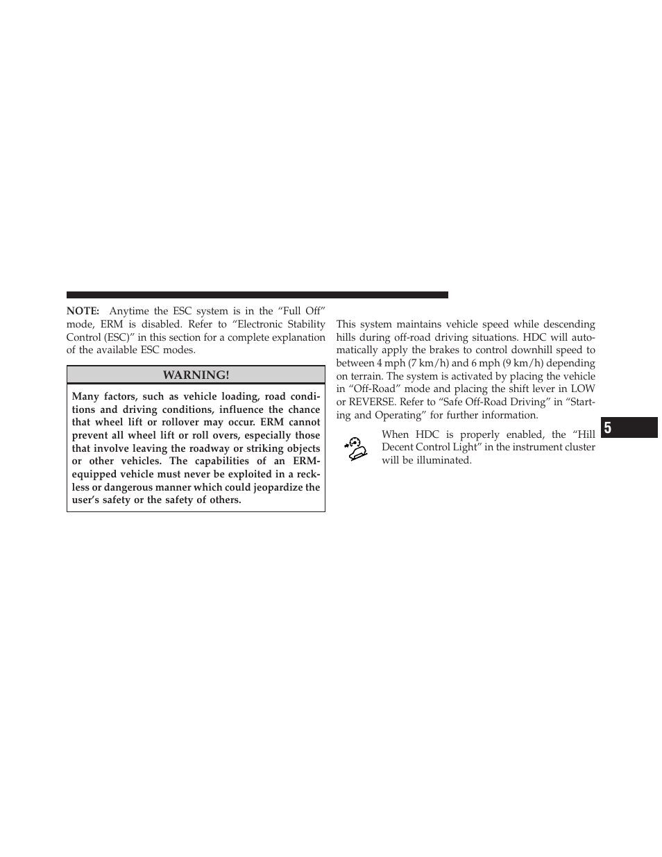 Hill descent control (hdc) – if equipped | Jeep 2011 Compass User Manual | Page 313 / 490