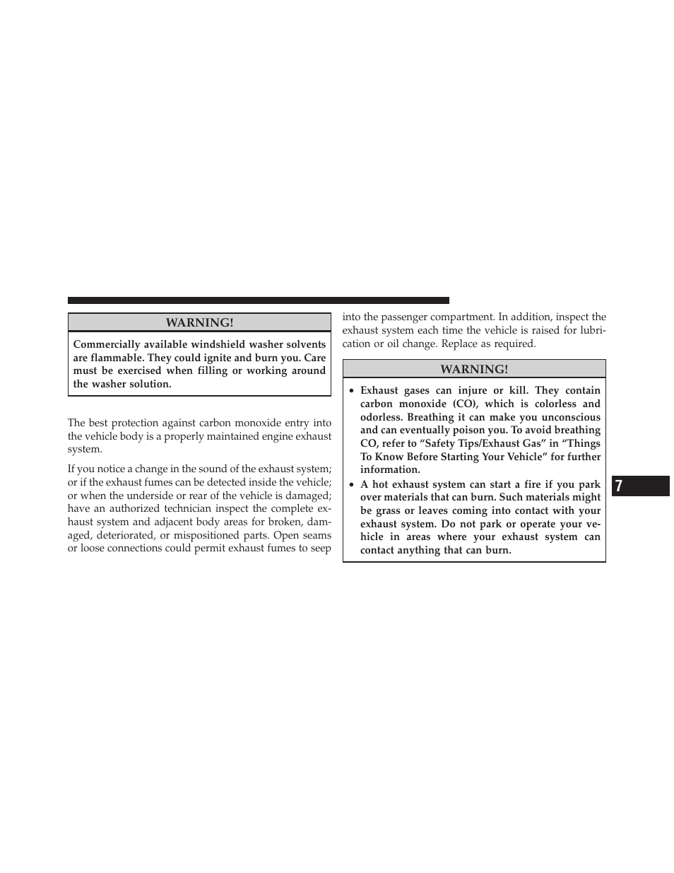 Exhaust system | Jeep 2011 Compass User Manual | Page 413 / 490