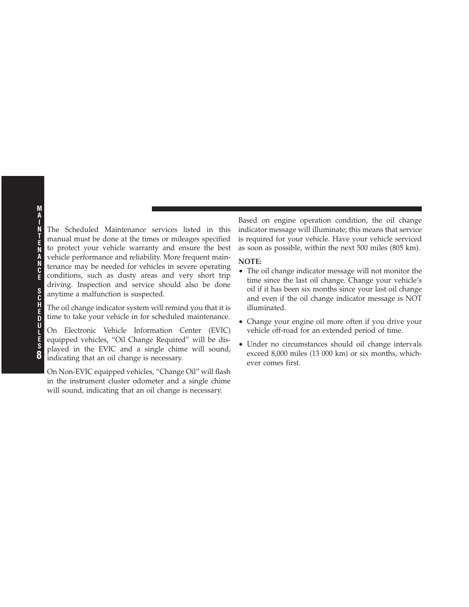 Maintenance schedule | Jeep 2011 Compass User Manual | Page 444 / 490