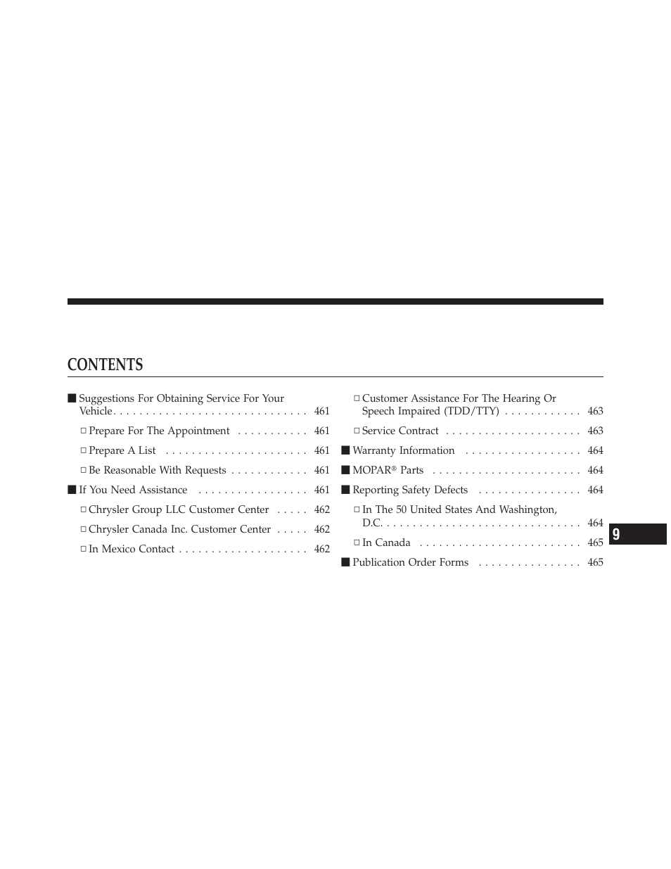 Jeep 2011 Compass User Manual | Page 461 / 490
