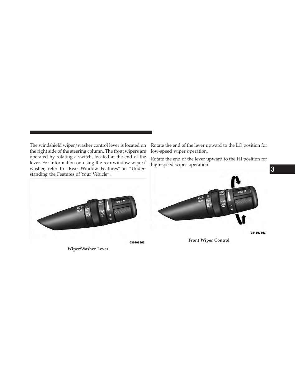 Windshield wipers and washers, Windshield wiper operation | Jeep 2010 Liberty User Manual | Page 156 / 528