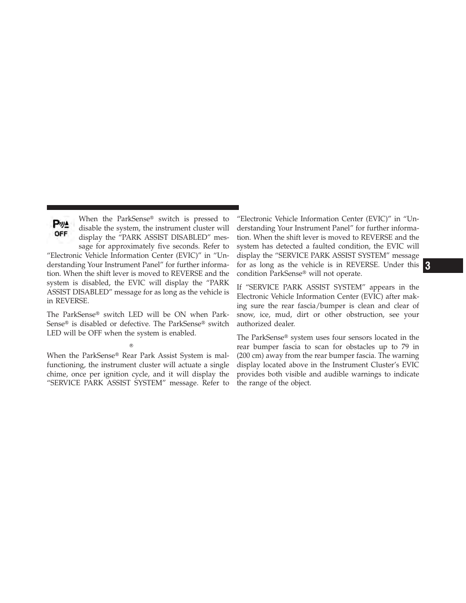 Service the parksense rear park assist system, Service the parksense௡ rear park assist, System | Jeep 2010 Liberty User Manual | Page 172 / 528