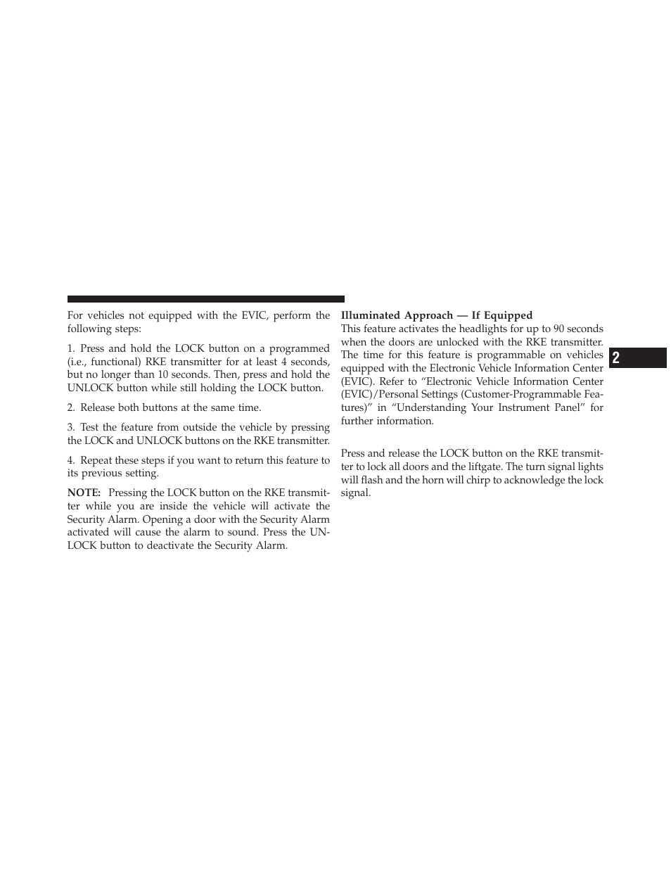 To lock the doors and liftgate | Jeep 2010 Liberty User Manual | Page 22 / 528