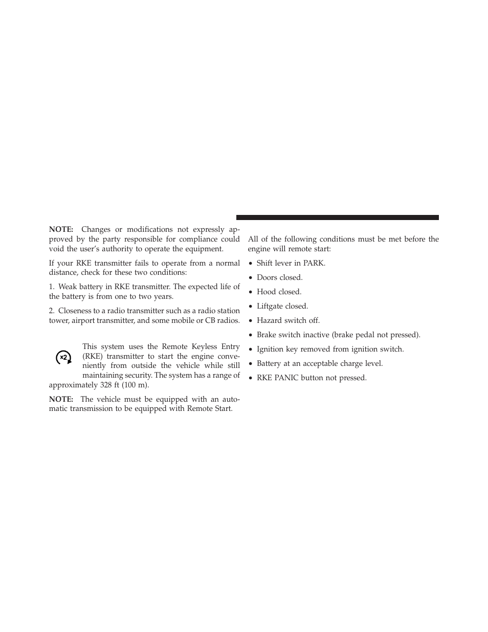 Remote starting system — if equipped, How to use remote start | Jeep 2010 Liberty User Manual | Page 27 / 528