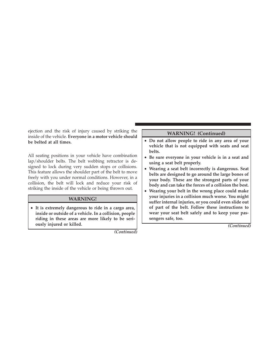 Lap/shoulder belts | Jeep 2010 Liberty User Manual | Page 43 / 528