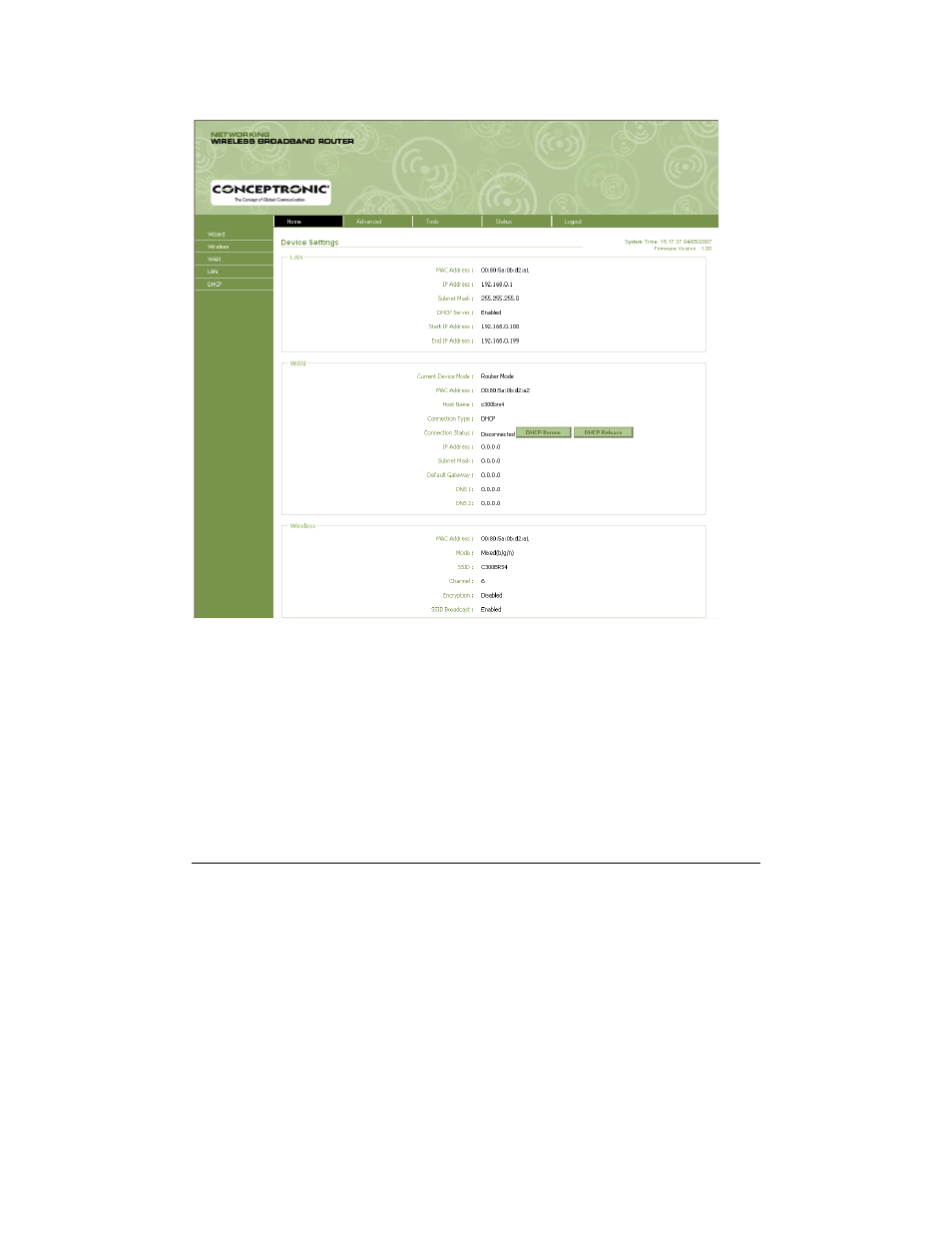 Conceptronic Version 1.0 802.11n Wireless Broadband Router C300BRS4A User Manual | Page 18 / 76