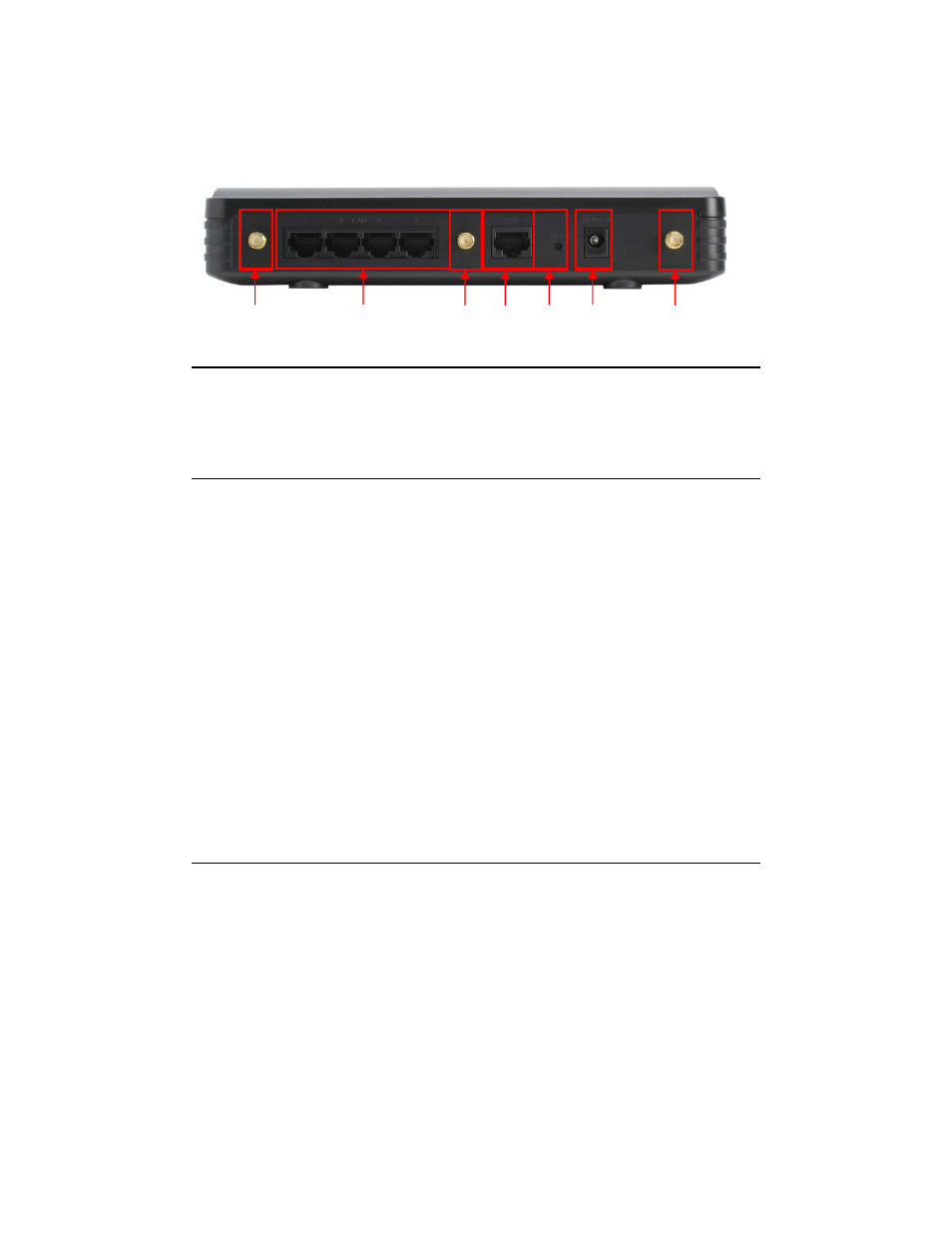 Rear panel cable connections | Conceptronic Version 1.0 802.11n Wireless Broadband Router C300BRS4A User Manual | Page 9 / 76