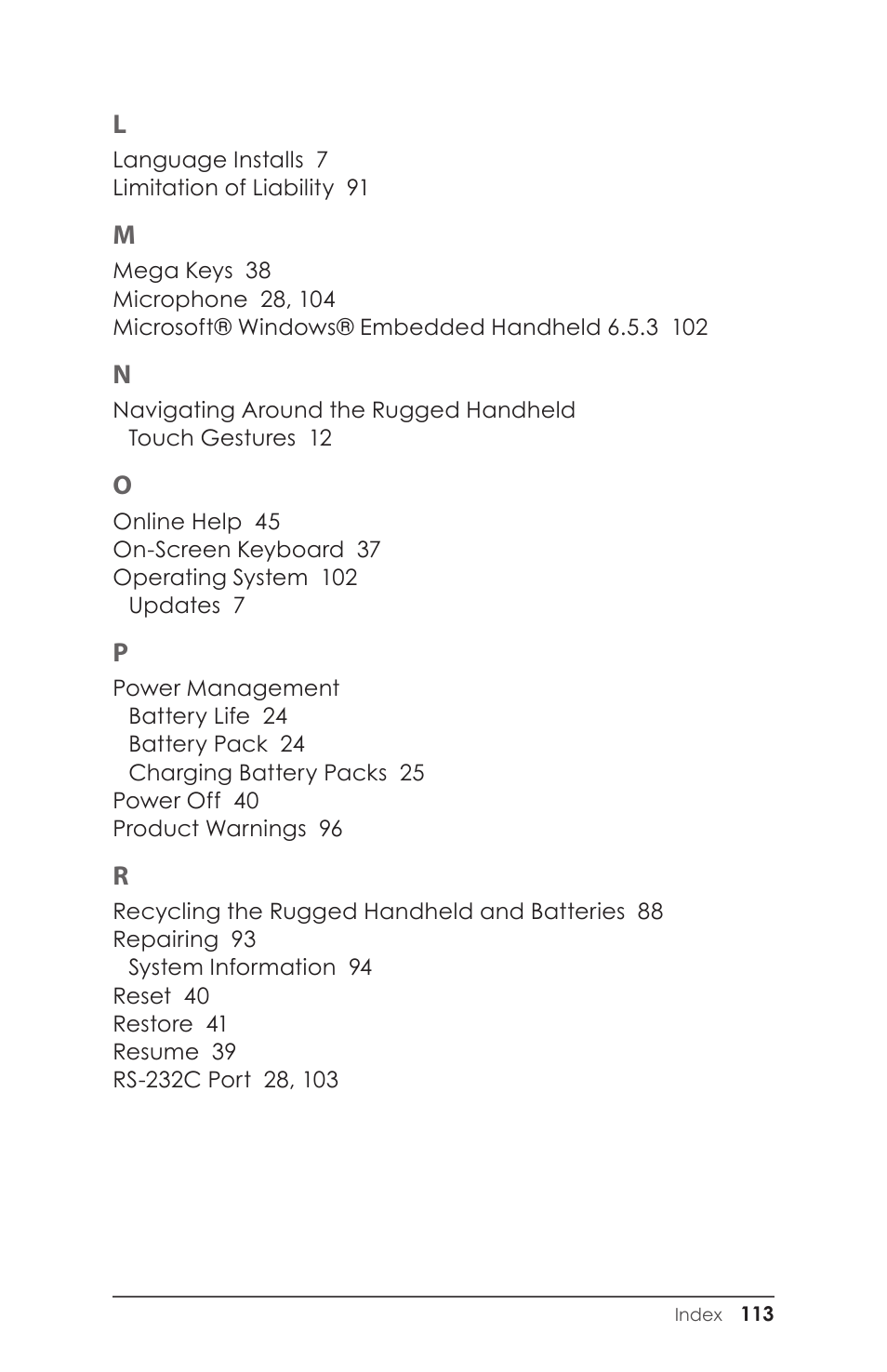 Juniper Systems Allegro 2 User Guide User Manual | Page 117 / 119