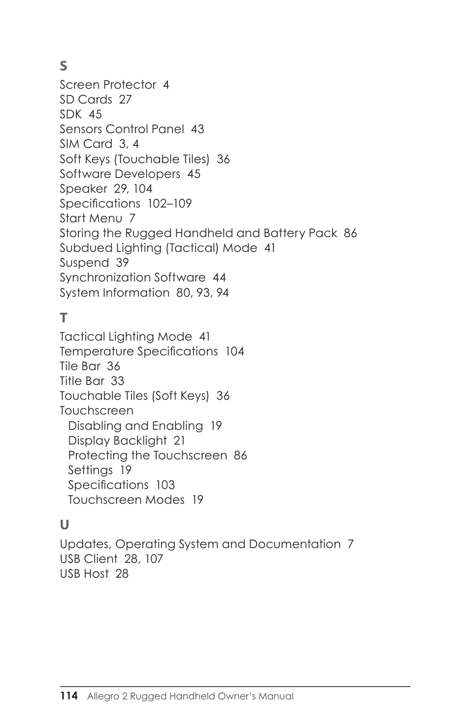 Juniper Systems Allegro 2 User Guide User Manual | Page 118 / 119
