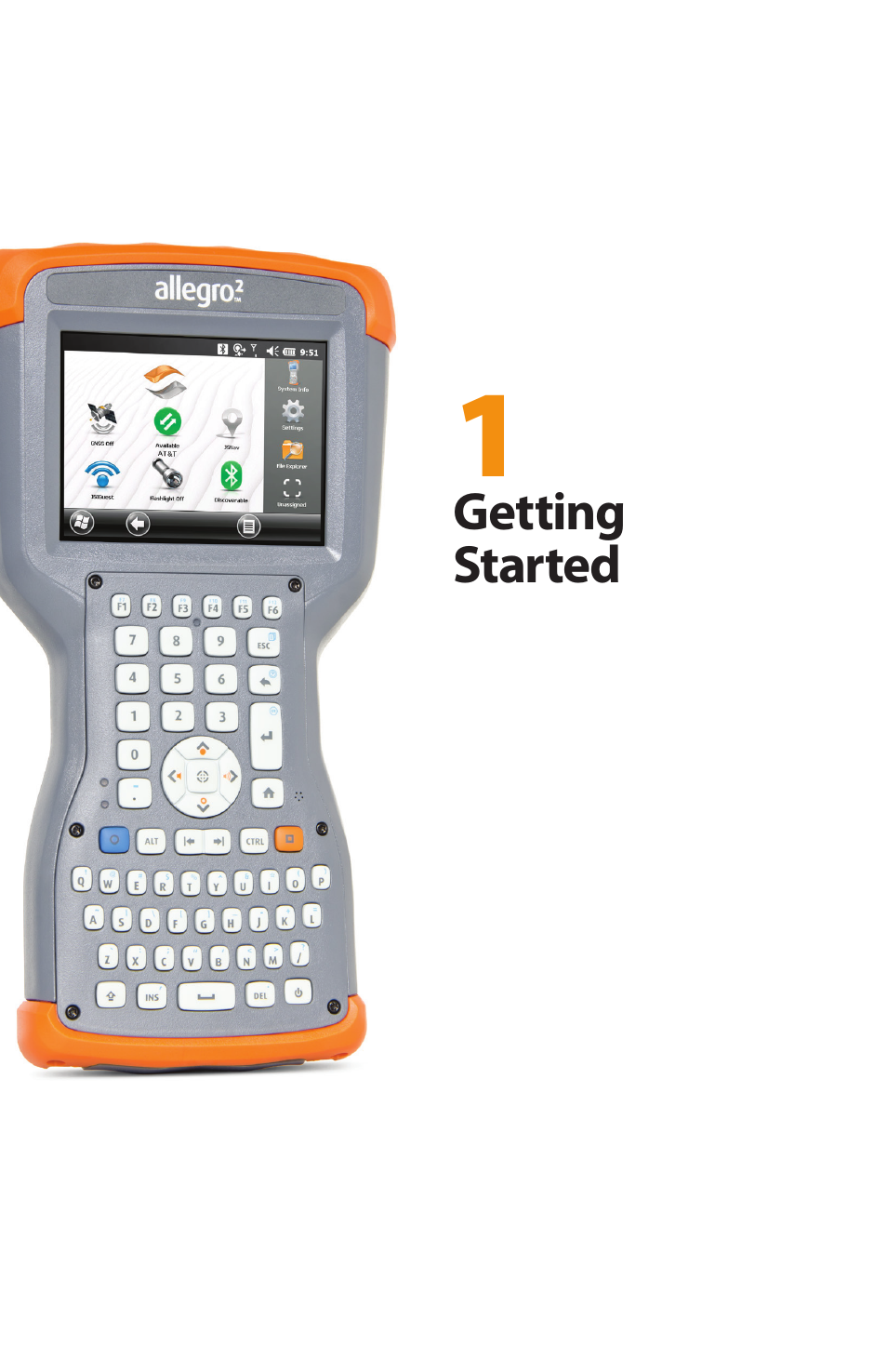 Getting started | Juniper Systems Allegro 2 User Guide User Manual | Page 5 / 119