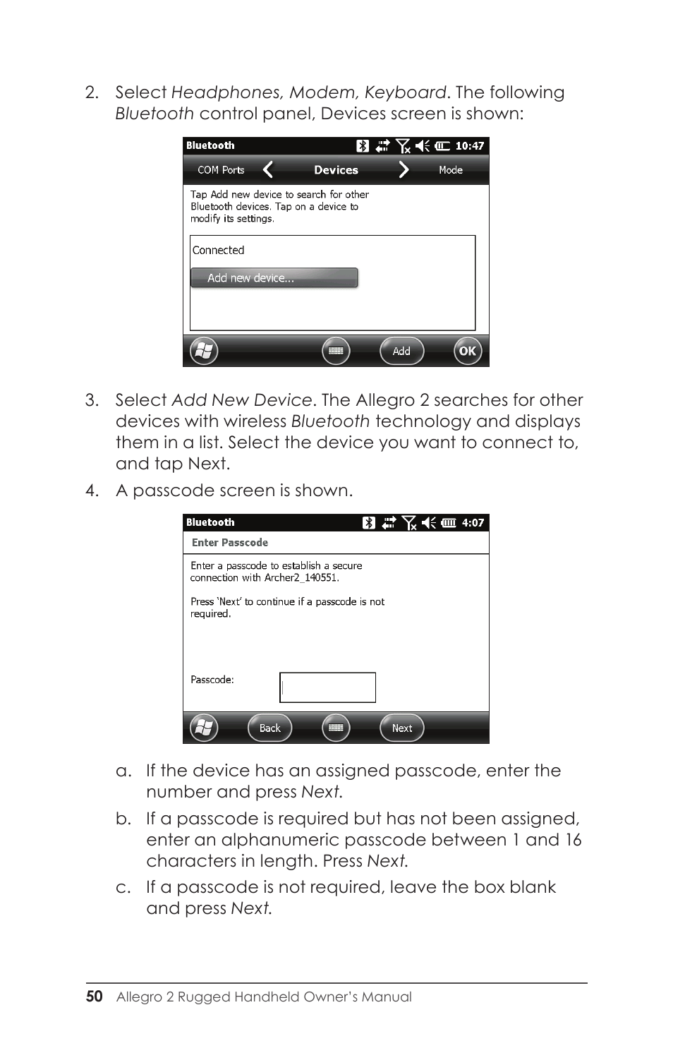 Juniper Systems Allegro 2 User Guide User Manual | Page 54 / 119