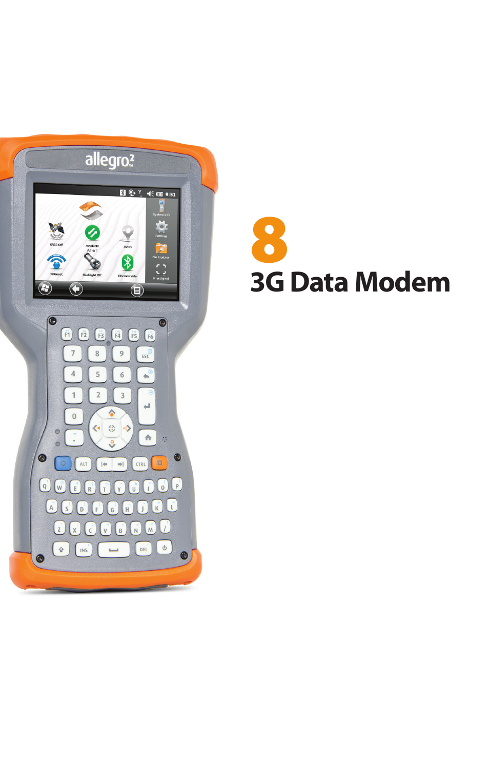 3g data modem | Juniper Systems Allegro 2 User Guide User Manual | Page 83 / 119
