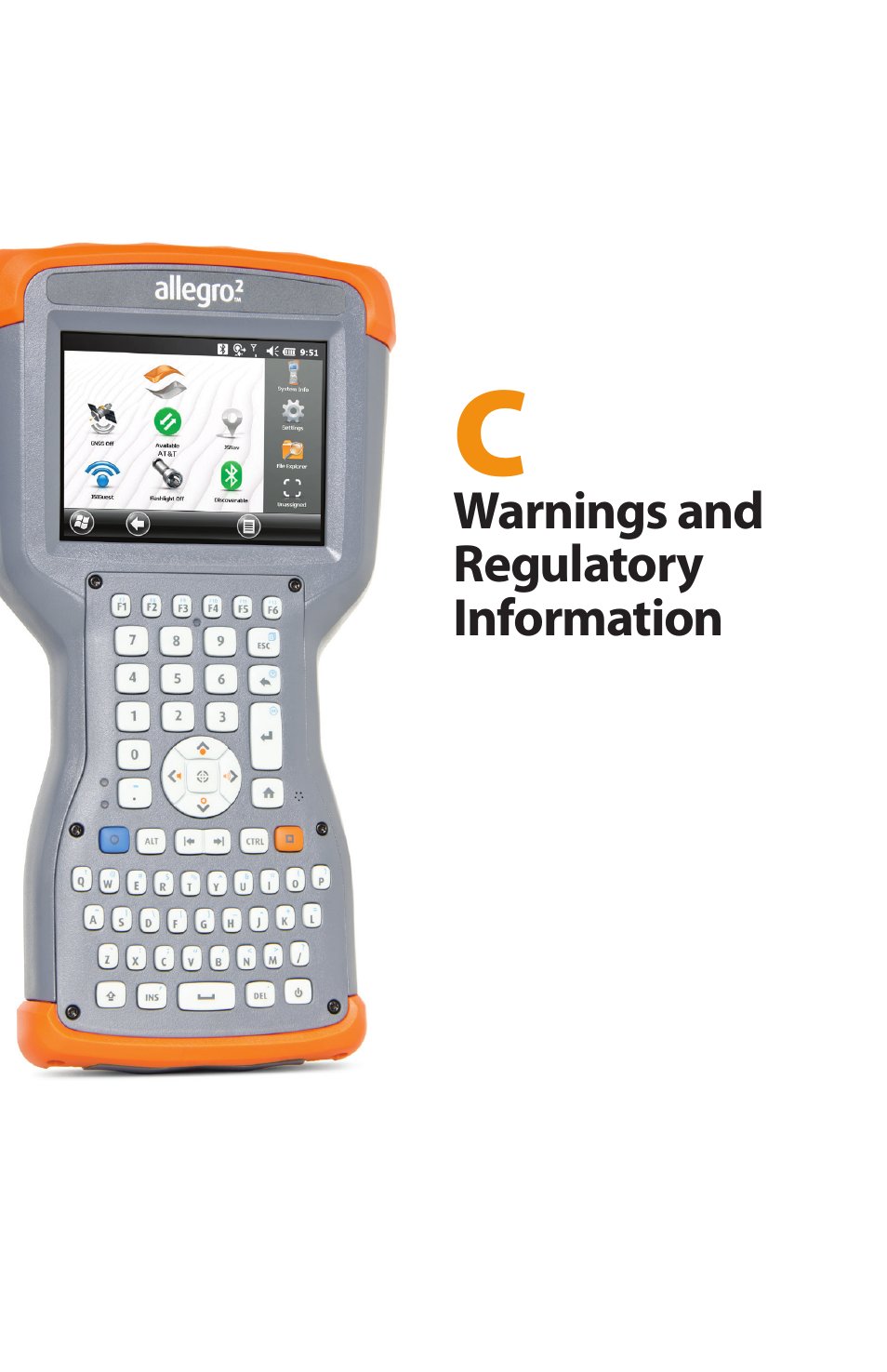 Warnings and regulatory information | Juniper Systems Allegro 2 User Guide User Manual | Page 99 / 119