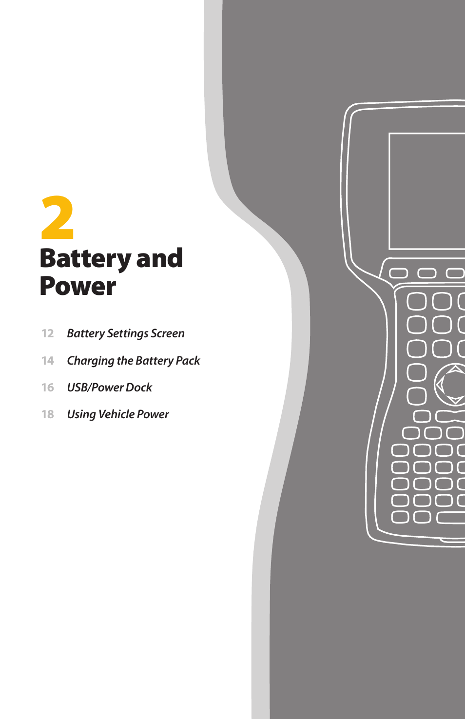 Battery and power | Juniper Systems Allegro MX User Guide User Manual | Page 11 / 96