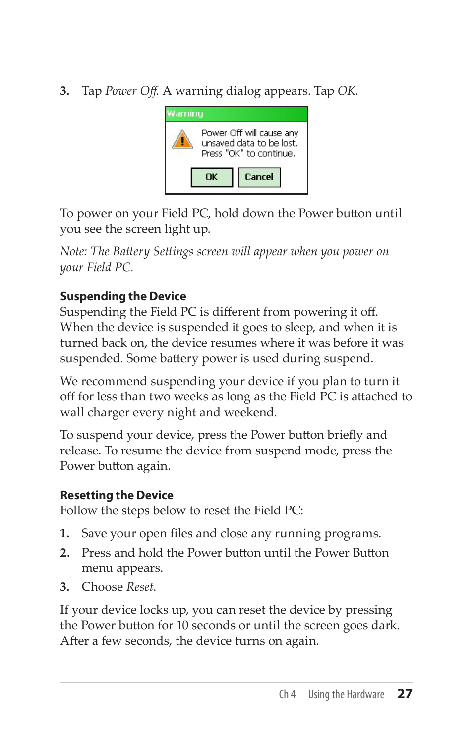 Juniper Systems Allegro MX User Guide User Manual | Page 27 / 96