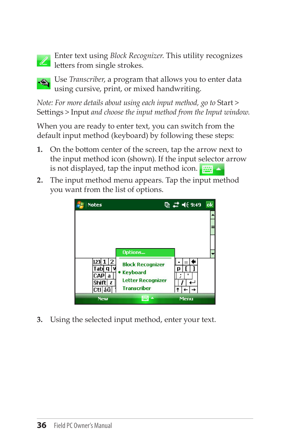 Juniper Systems Allegro MX User Guide User Manual | Page 36 / 96