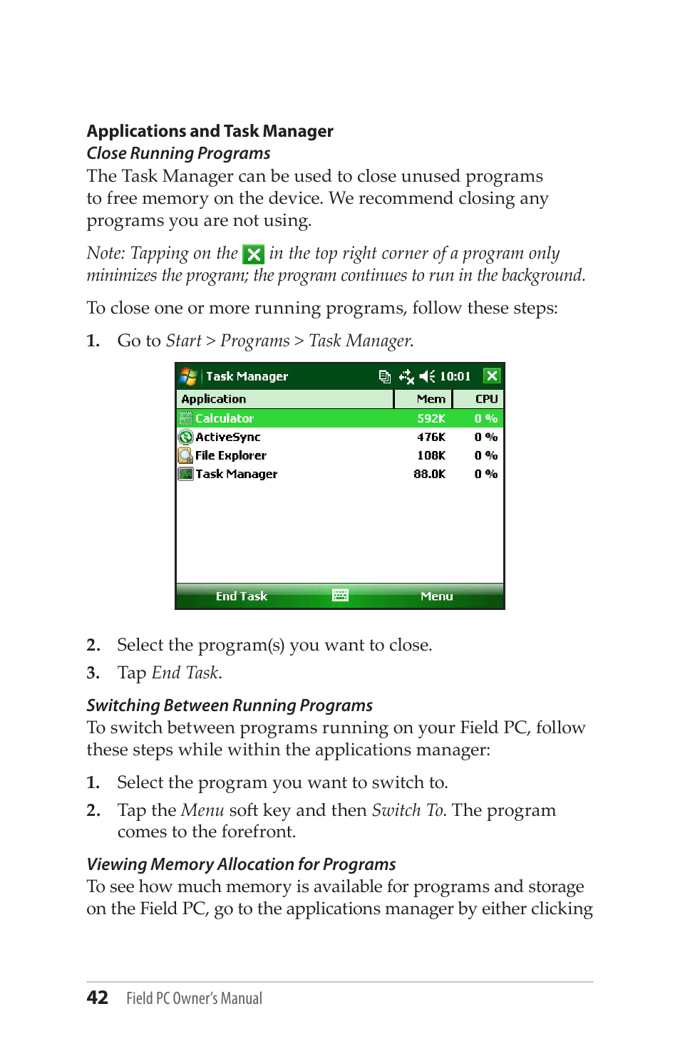 Juniper Systems Allegro MX User Guide User Manual | Page 42 / 96