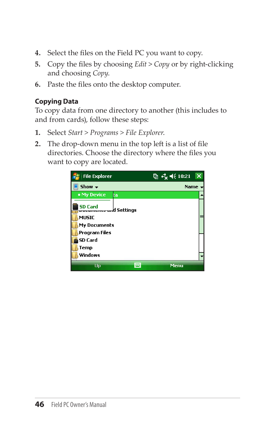 Juniper Systems Allegro MX User Guide User Manual | Page 46 / 96
