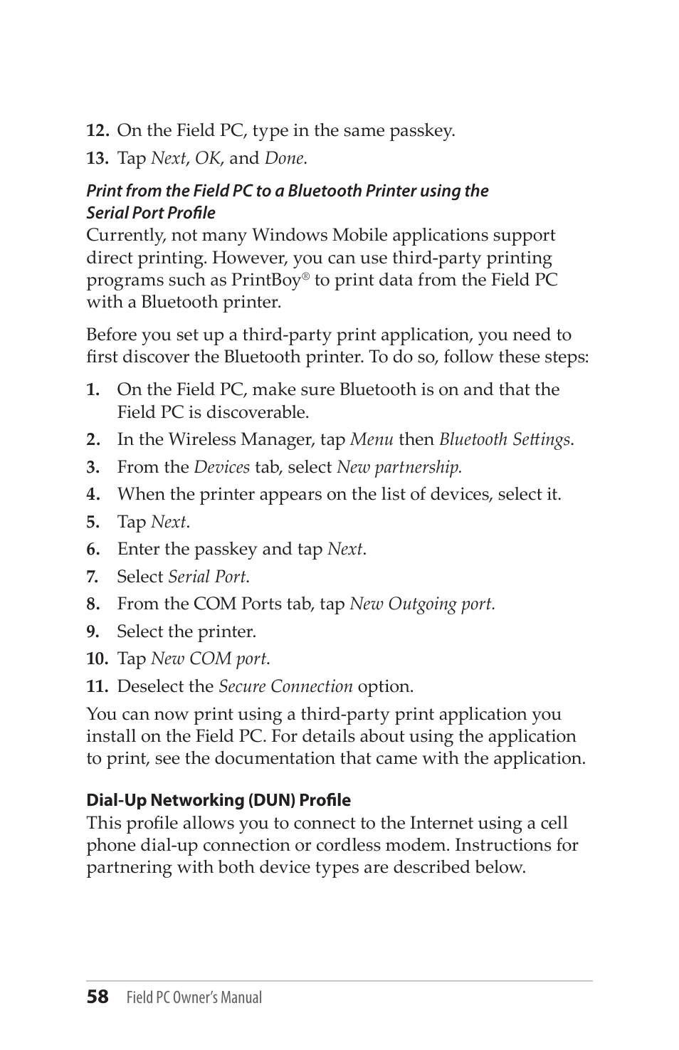 Juniper Systems Allegro MX User Guide User Manual | Page 58 / 96