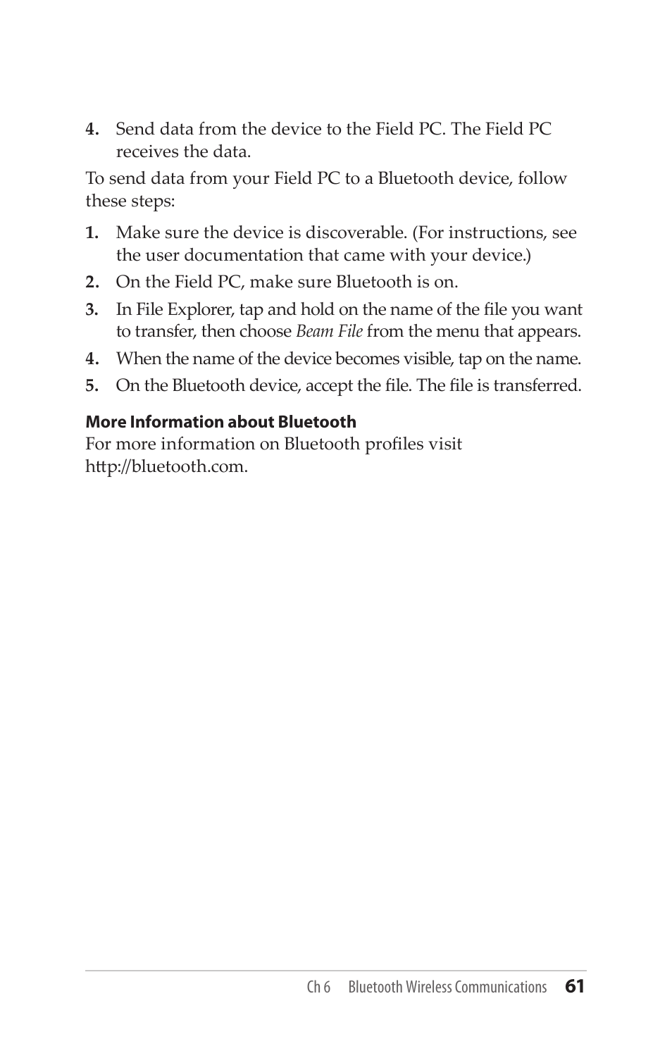 Juniper Systems Allegro MX User Guide User Manual | Page 61 / 96