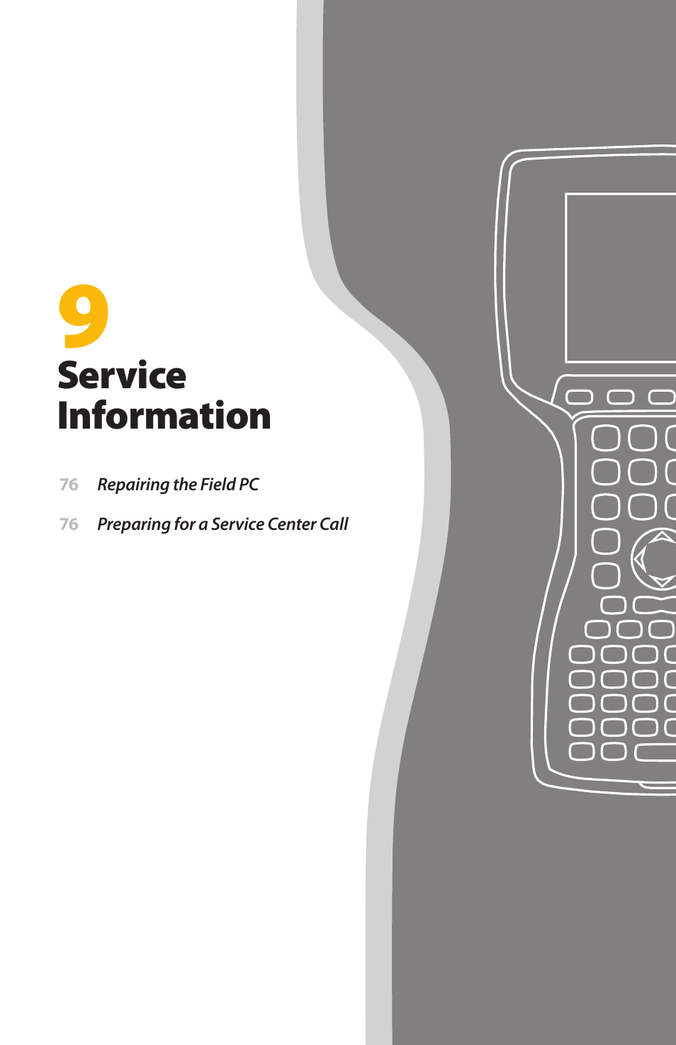 Service information | Juniper Systems Allegro MX User Guide User Manual | Page 75 / 96