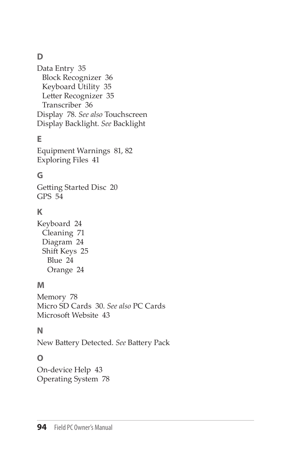 Juniper Systems Allegro MX User Guide User Manual | Page 94 / 96