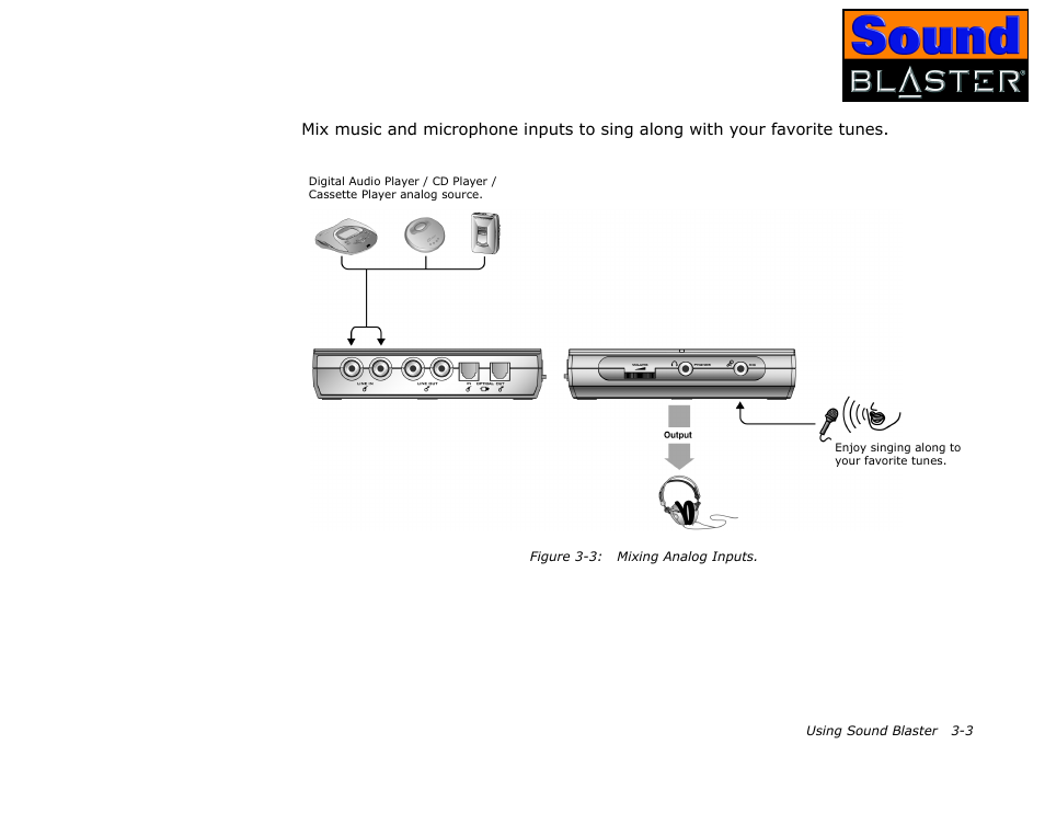 Mixing analog inputs, Mixing analog inputs -3 | CREATIVE Sound Blaster User Manual | Page 27 / 55