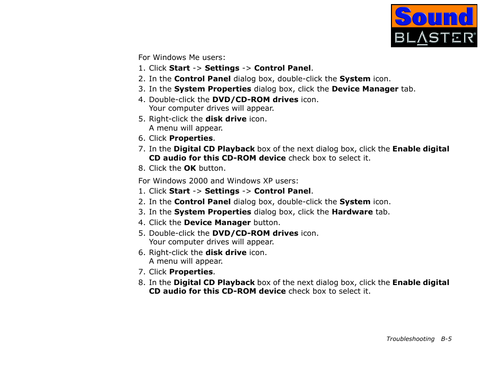 CREATIVE Sound Blaster User Manual | Page 49 / 55