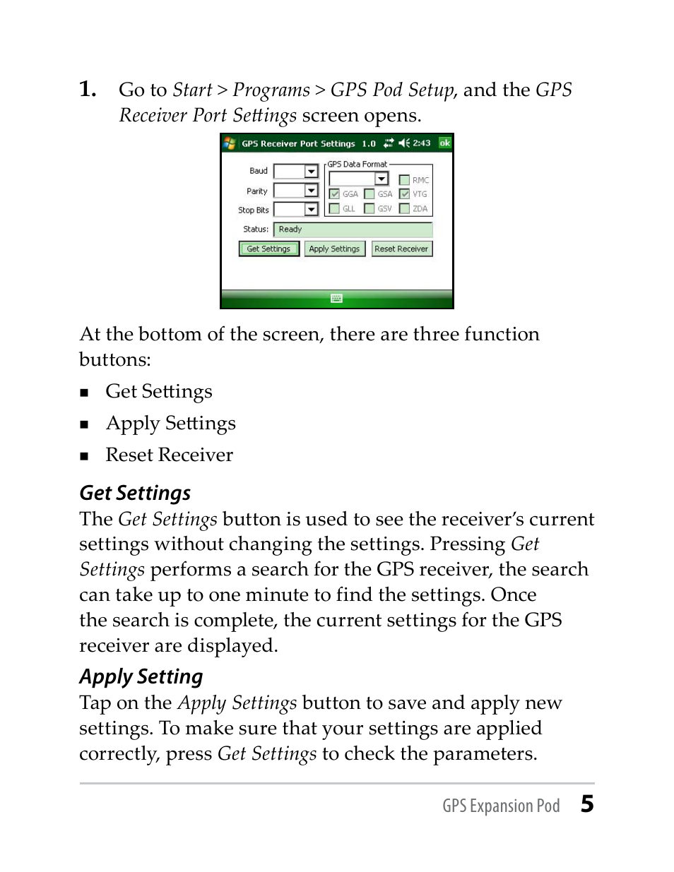 Juniper Systems Trimble Lassen GPS Expansion Pod User Manual | Page 5 / 11