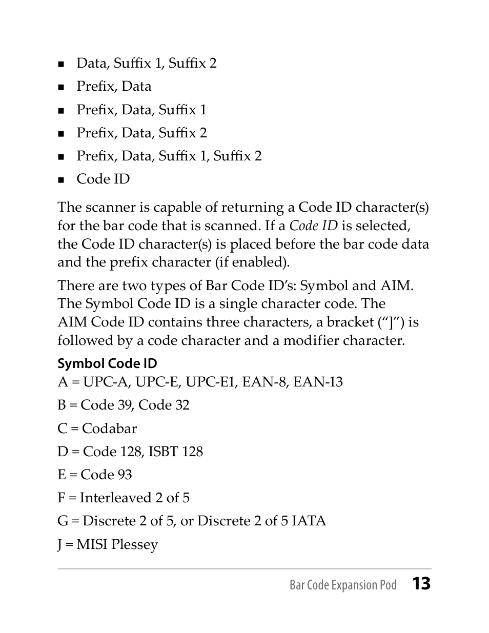 Juniper Systems Barcode Expansion Pod User Manual | Page 13 / 22