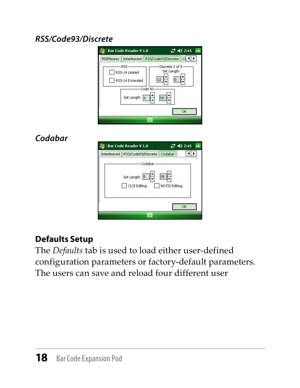 Juniper Systems Barcode Expansion Pod User Manual | Page 18 / 22