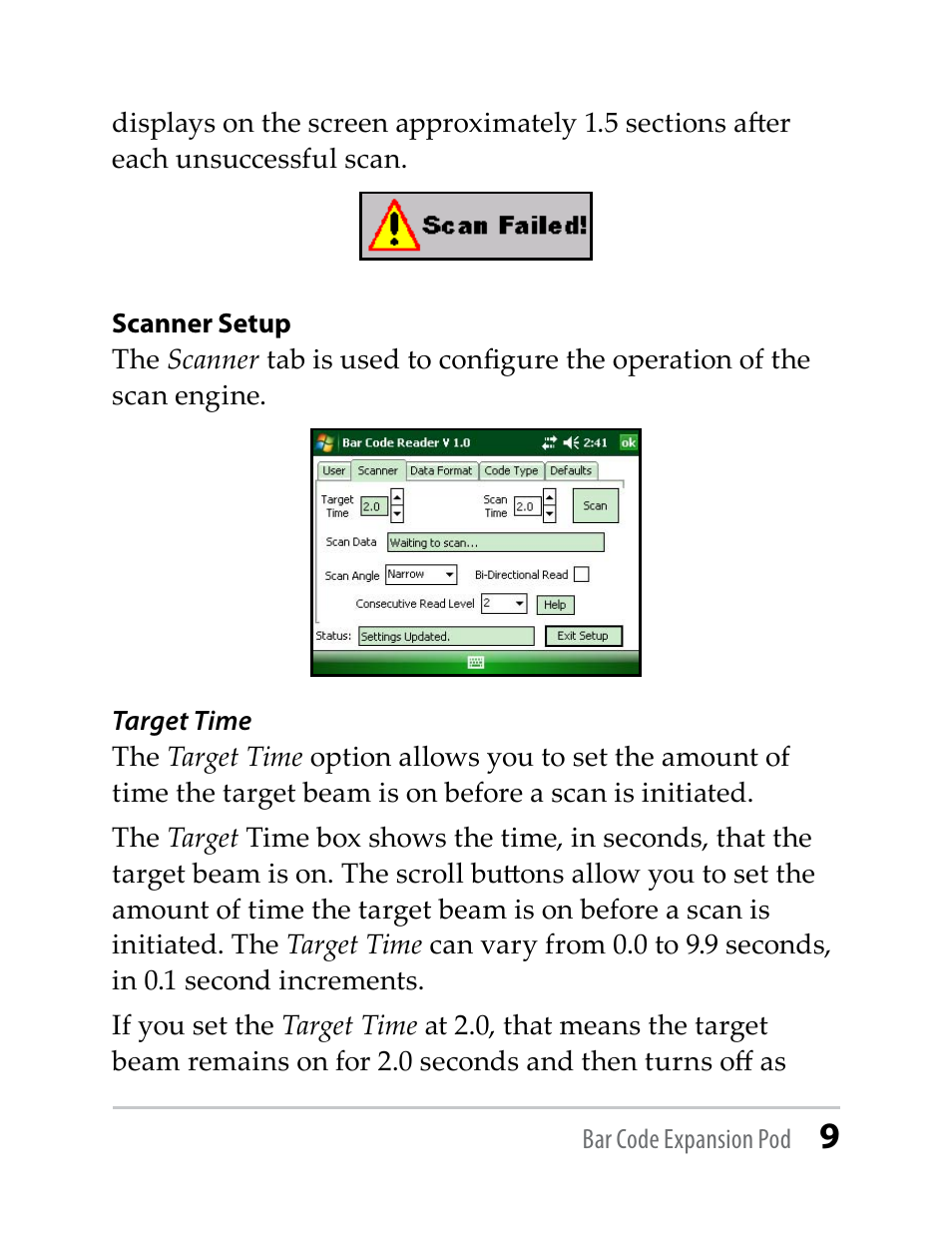 Juniper Systems Barcode Expansion Pod User Manual | Page 9 / 22