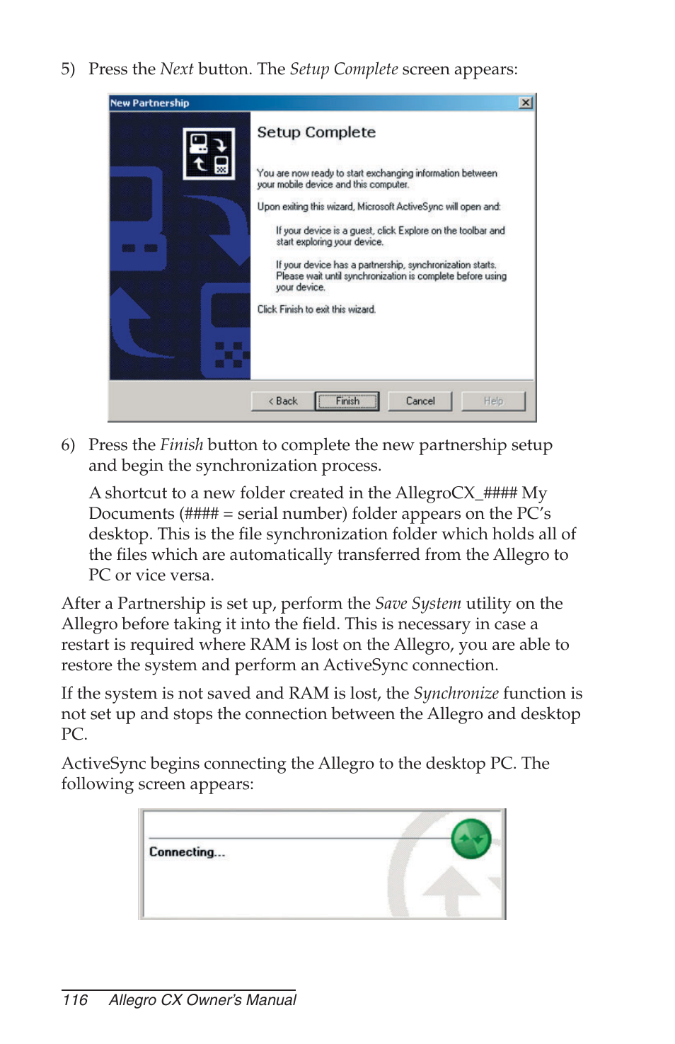 Juniper Systems Allegro CX Manual User Manual | Page 116 / 304