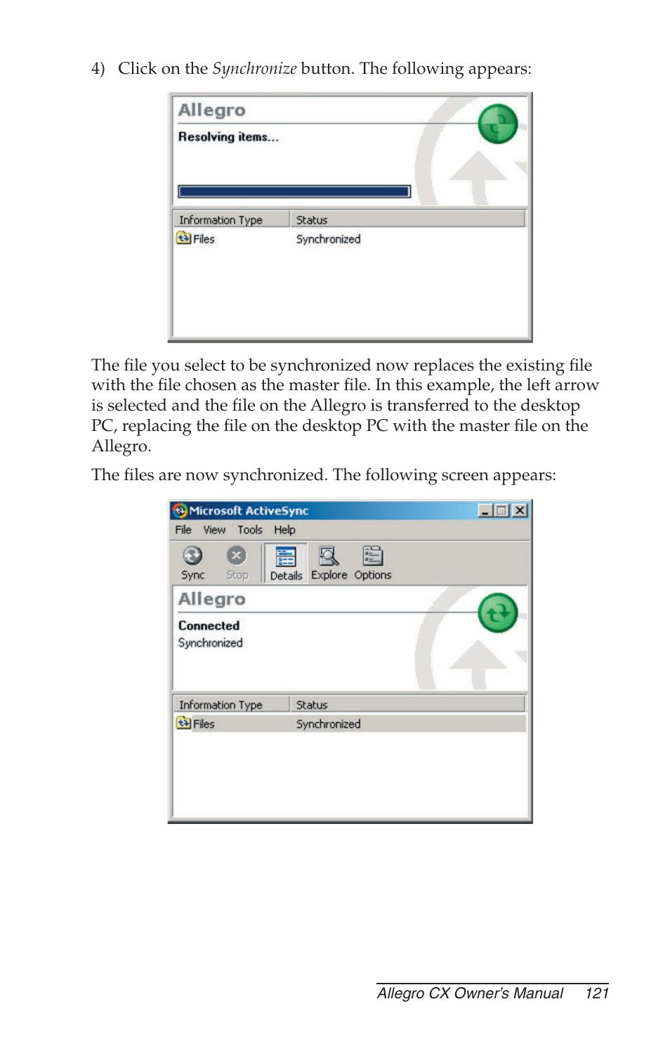 Juniper Systems Allegro CX Manual User Manual | Page 121 / 304