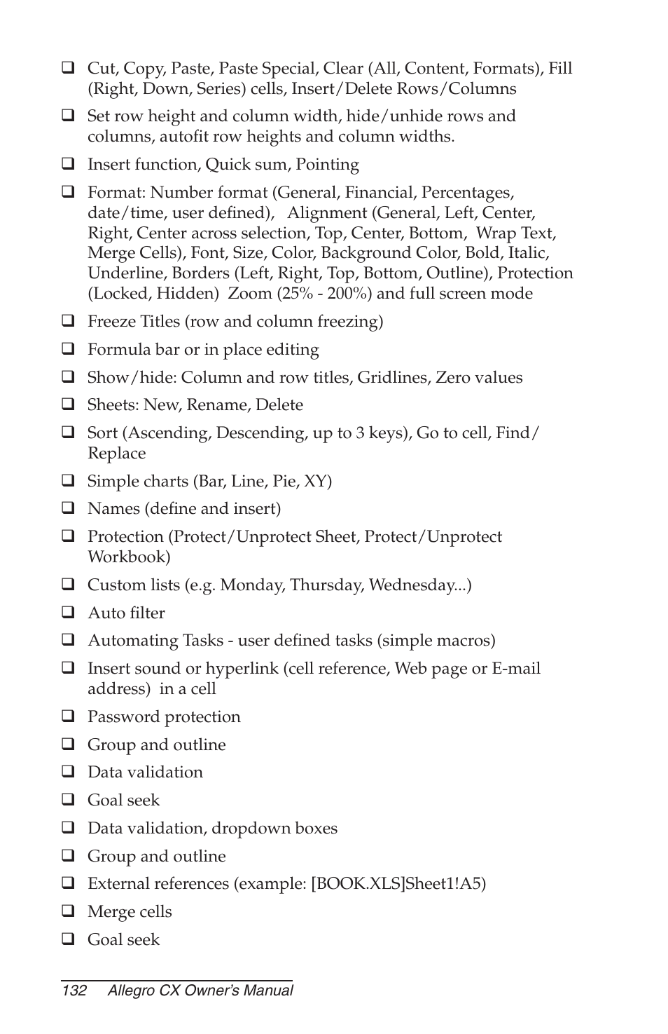 Juniper Systems Allegro CX Manual User Manual | Page 132 / 304