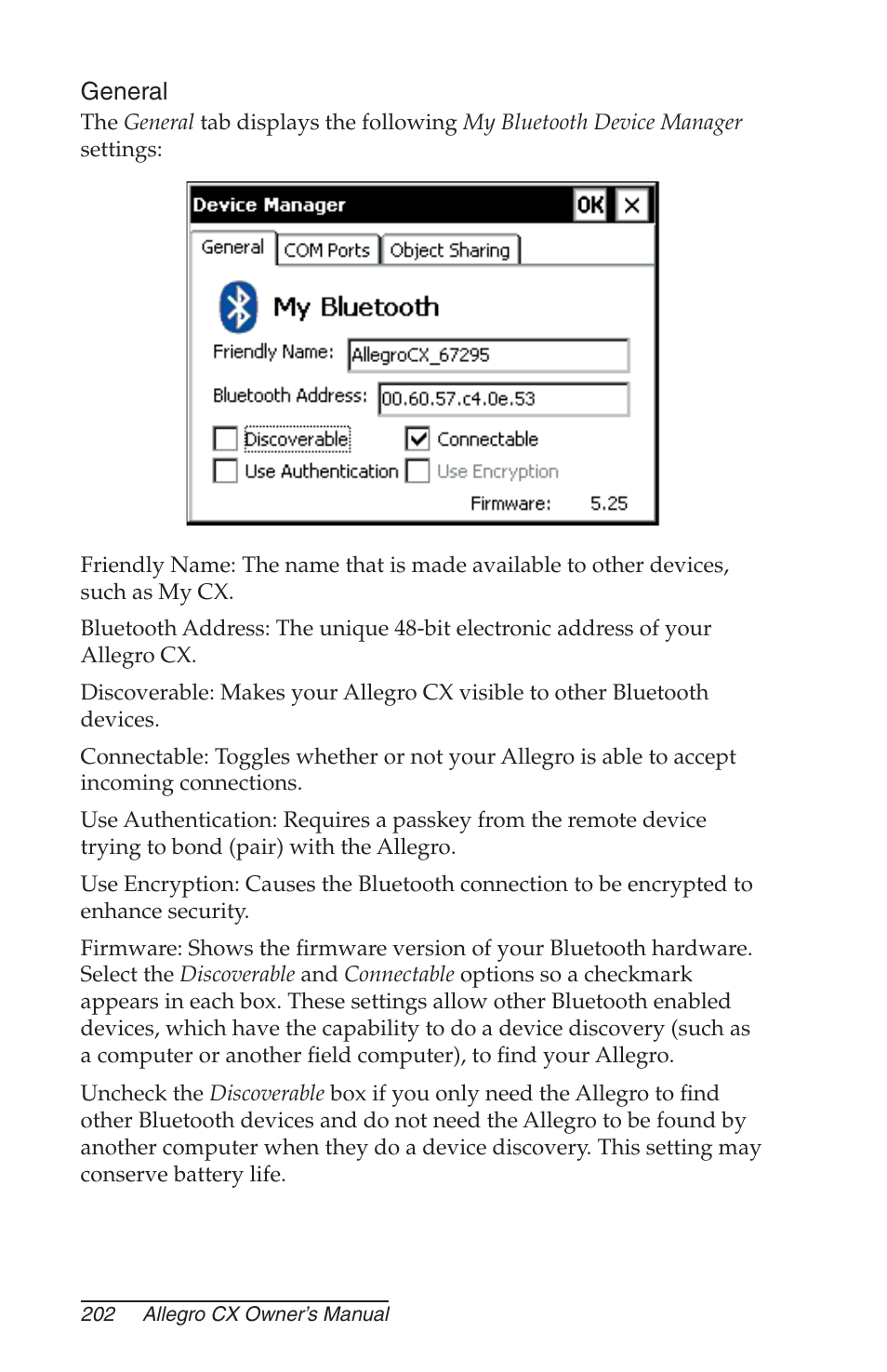 General | Juniper Systems Allegro CX Manual User Manual | Page 202 / 304