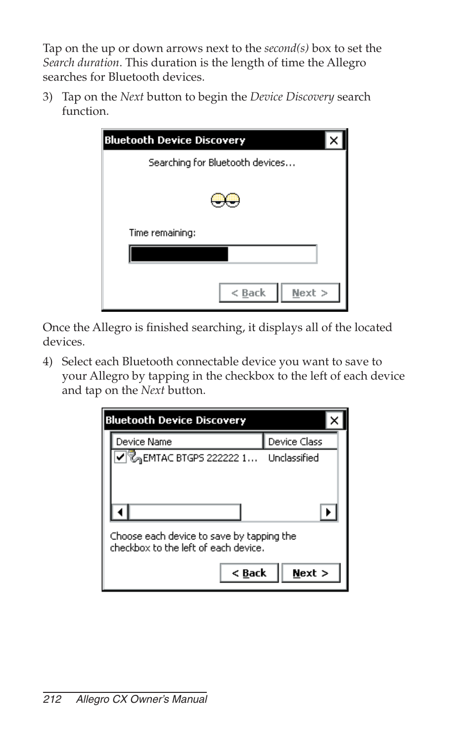 Juniper Systems Allegro CX Manual User Manual | Page 212 / 304