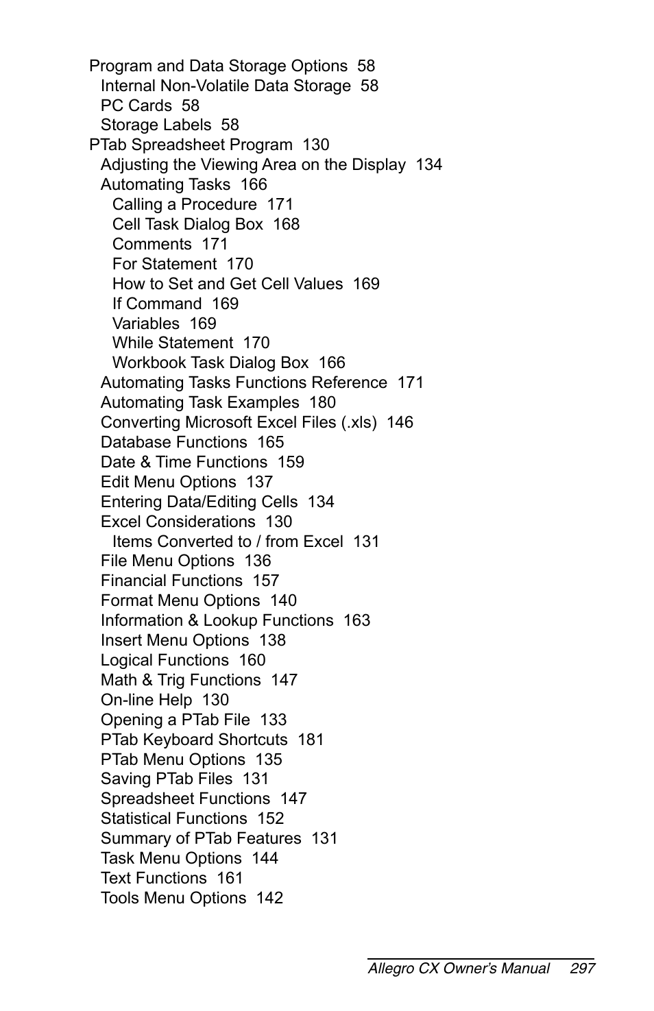 Juniper Systems Allegro CX Manual User Manual | Page 297 / 304