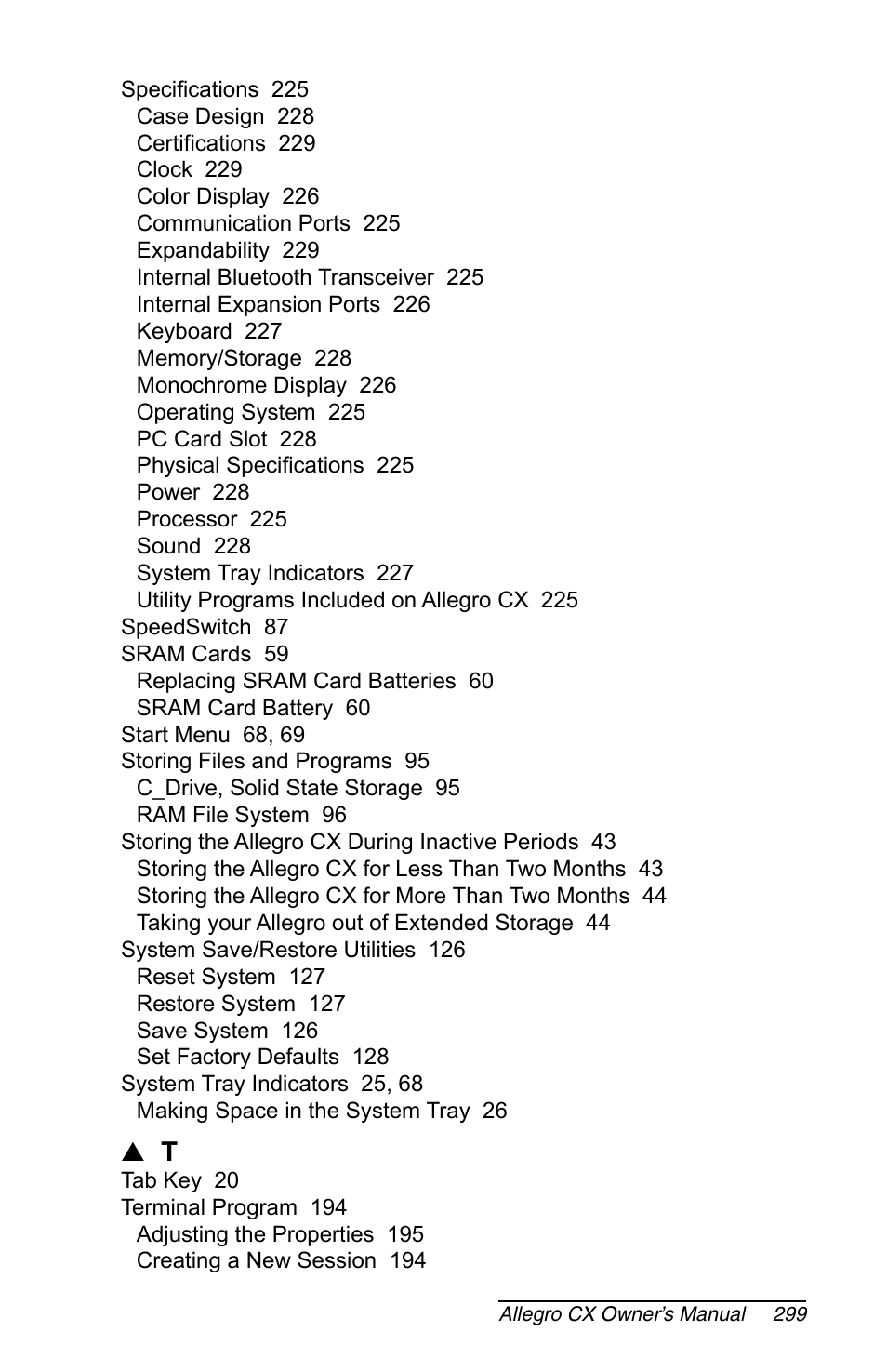 Juniper Systems Allegro CX Manual User Manual | Page 299 / 304