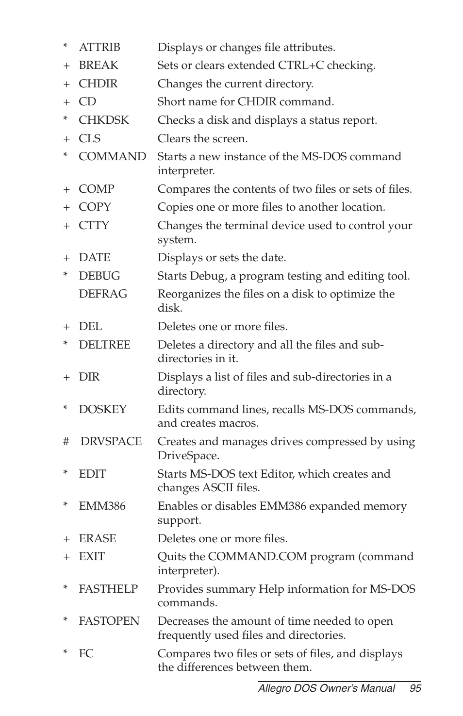 Juniper Systems Allegro DOS Manual User Manual | Page 95 / 166