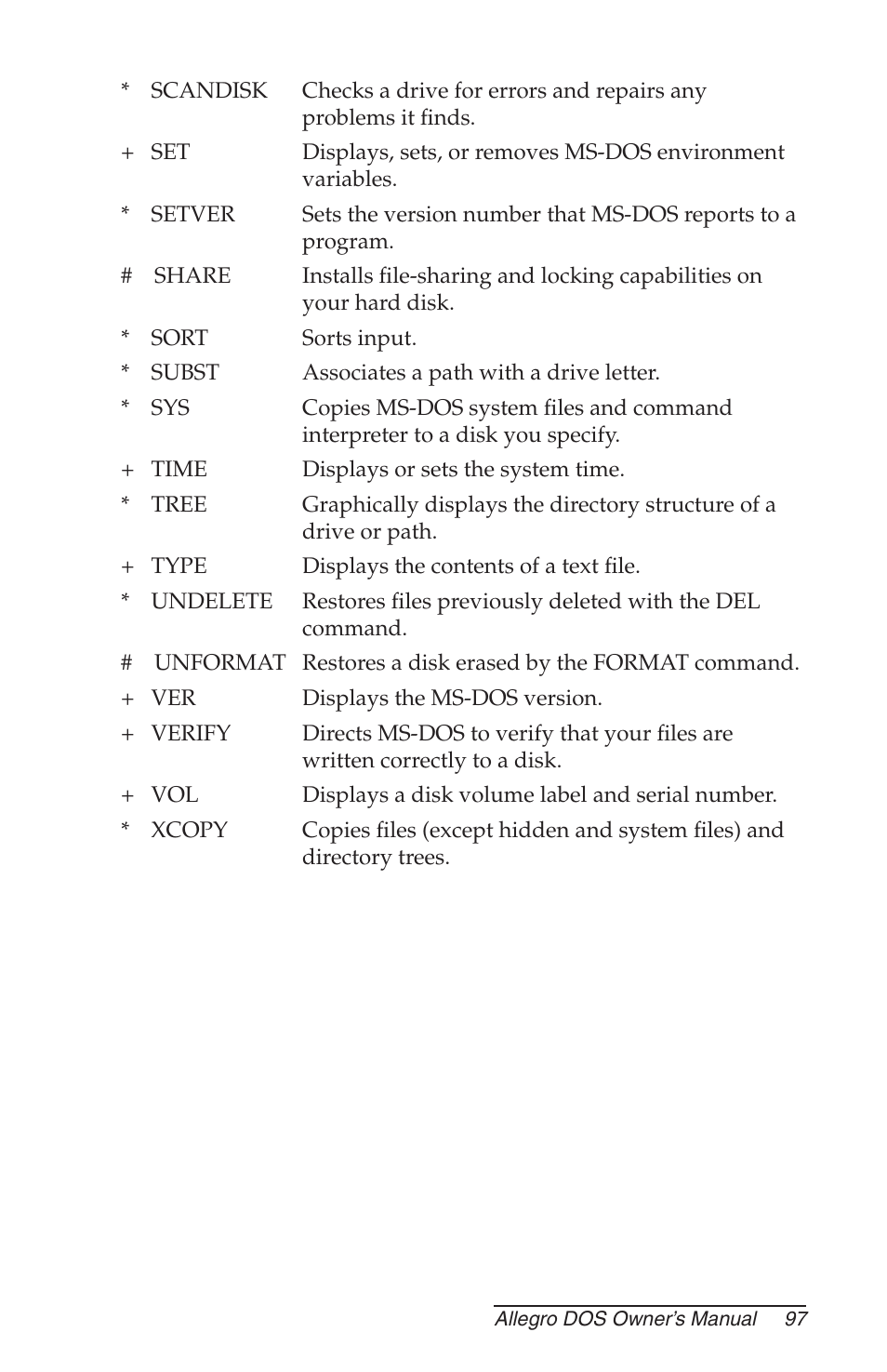 Juniper Systems Allegro DOS Manual User Manual | Page 97 / 166