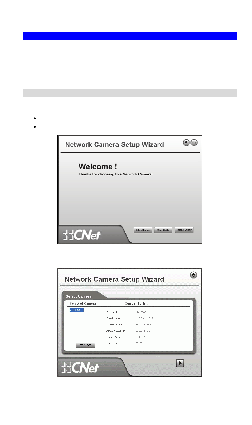 Setup using the windows wizard, Setup procedure | CNET CIC-930W User Manual | Page 11 / 94