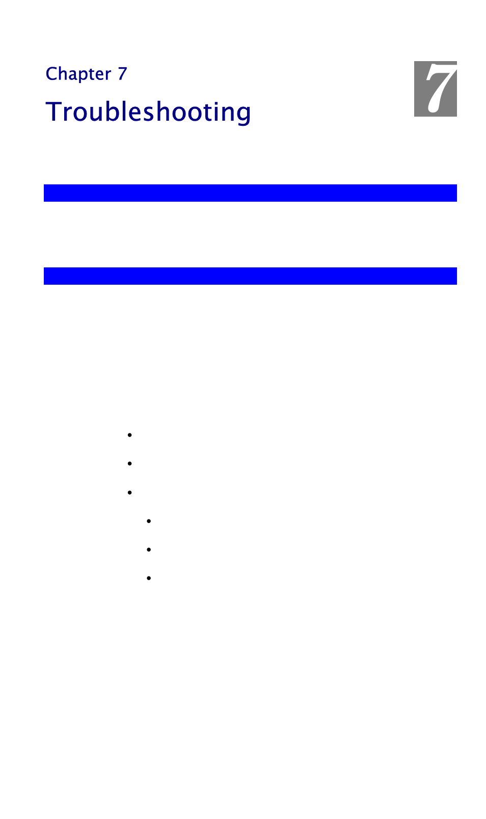 Chapter 7 troubleshooting, Overview, Problems | Overview problems, Troubleshooting, Chapter 7 | CNET CIC-930W User Manual | Page 73 / 94