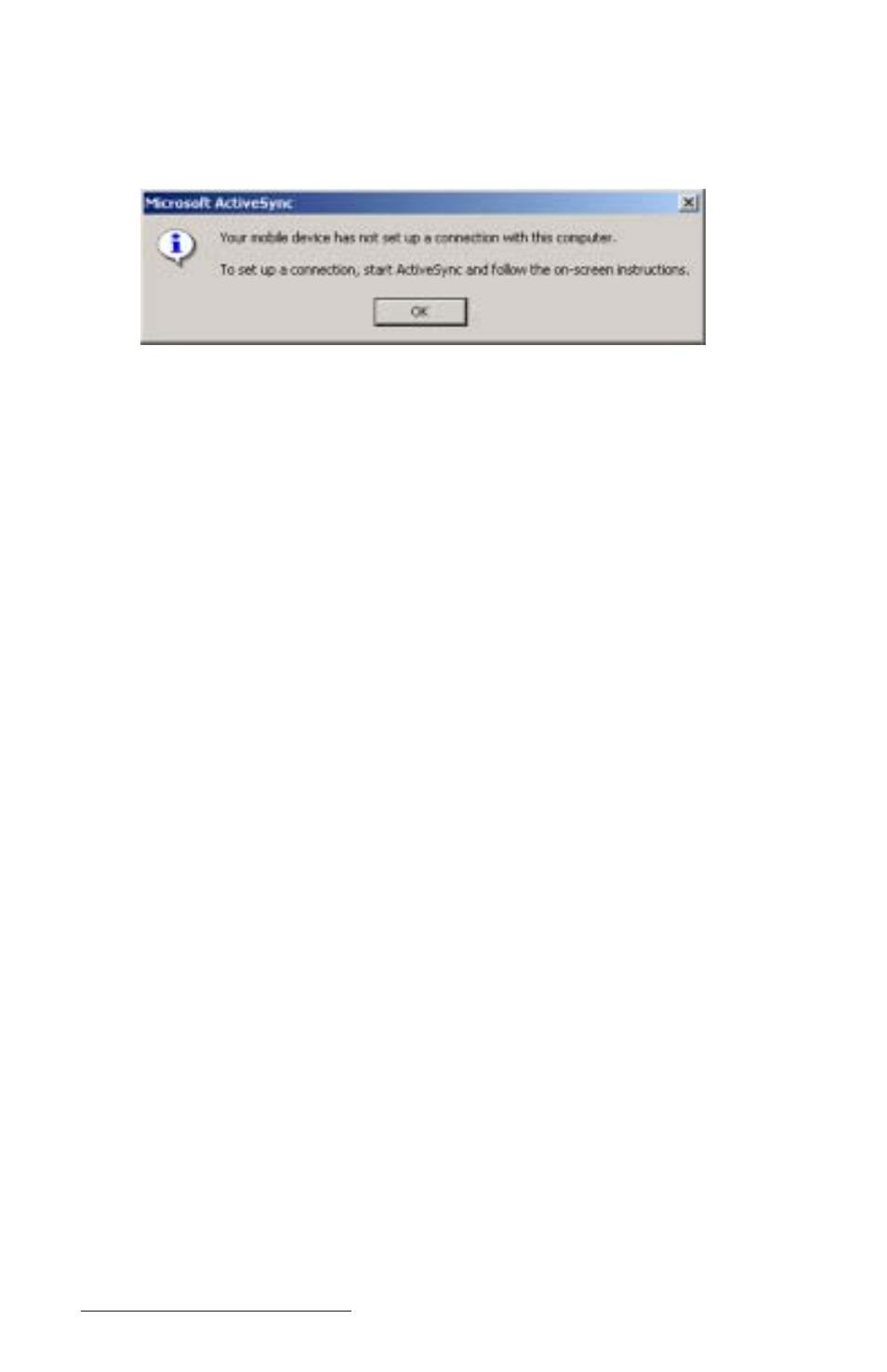 Establishing a first time activesync connection, Activesync com 1 or 2 connection, Activesync com 1 or 2 connections -70 | Juniper Systems Allegro CE Manual User Manual | Page 130 / 292