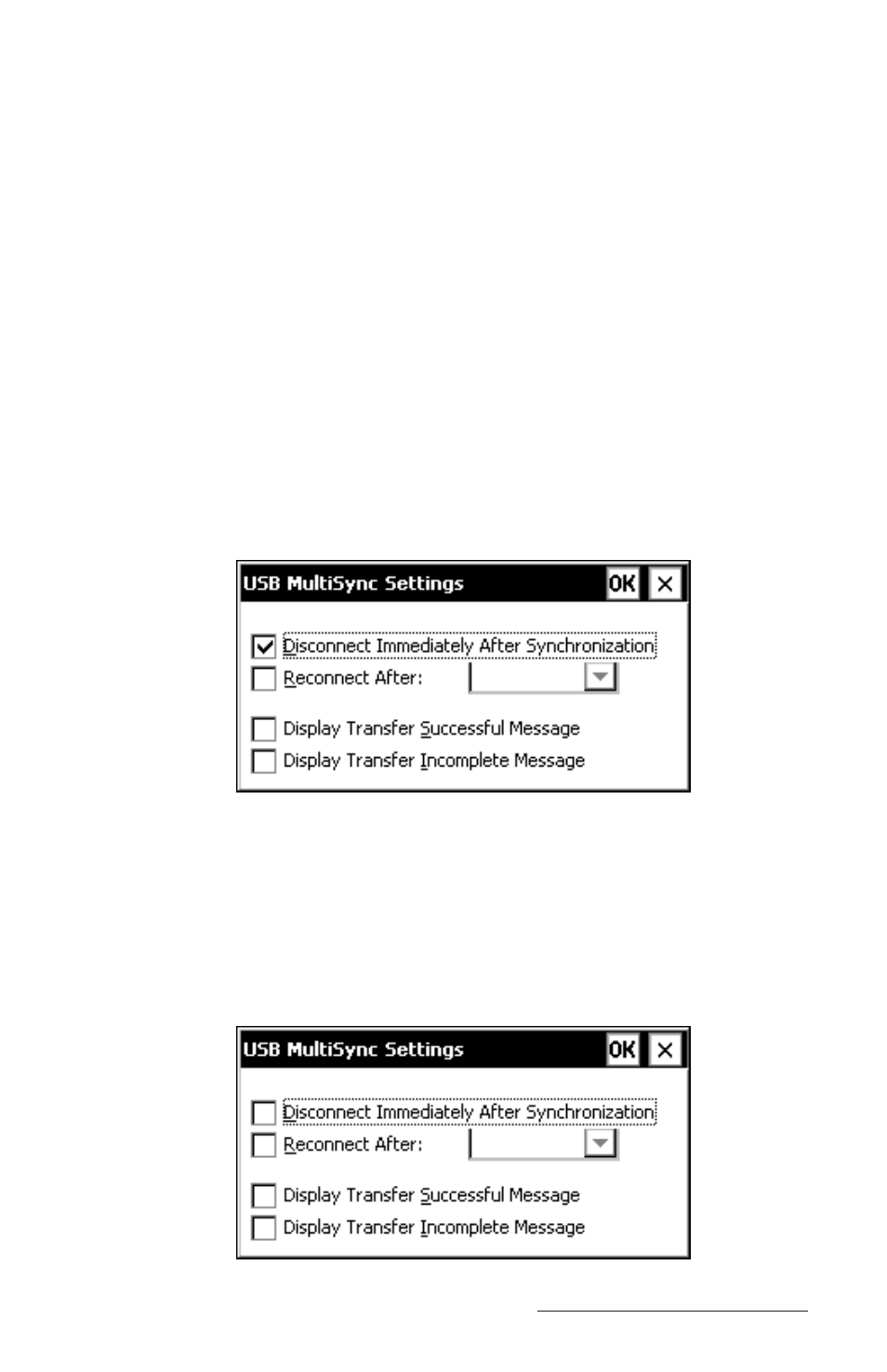 Fully-automated mode, Disconnect immediately after synchronization | Juniper Systems Allegro CE Manual User Manual | Page 157 / 292