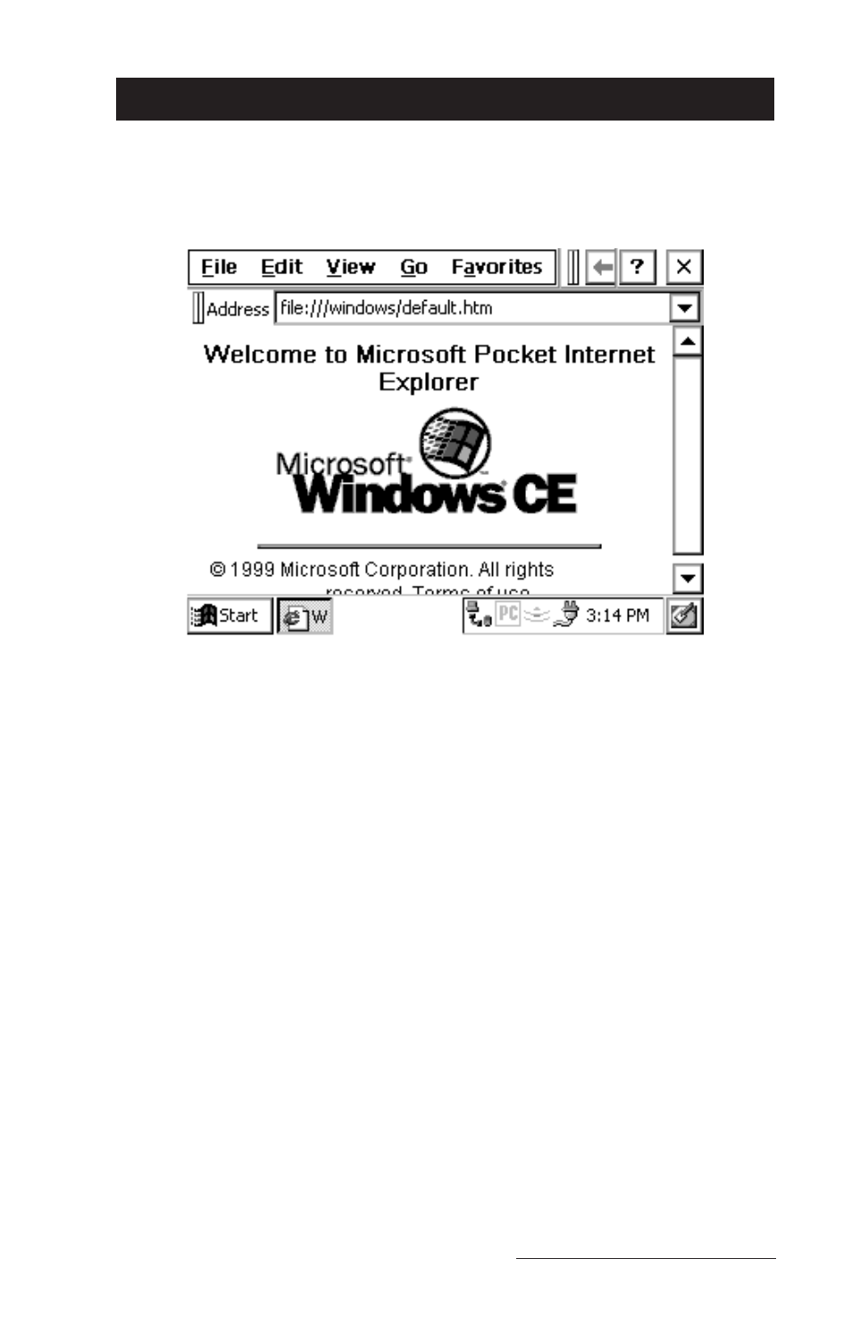 Internet explorer and inbox, Setting up an internet connection, Internet explorer and inbox -141 | Juniper Systems Allegro CE Manual User Manual | Page 201 / 292