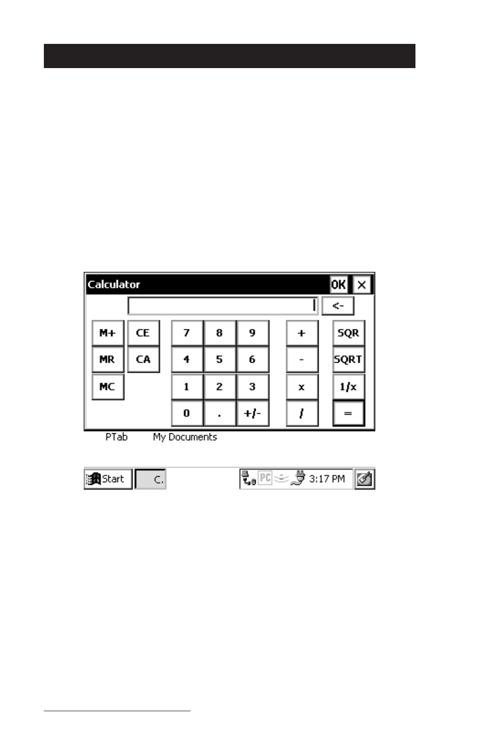 Calculator program, Calculator program -144 | Juniper Systems Allegro CE Manual User Manual | Page 204 / 292